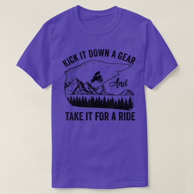 Fahren Sie mit dem Fahrrad ein Stück weiter T-Shirt (Design vorne)