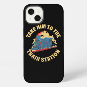 Fahren Sie mit dem Zug zum Bahnhof iPhone Hülle