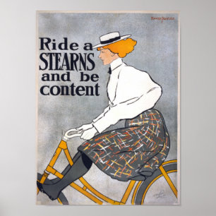 Fahren Sie mit einem STEARNS und seien Sie zufried Poster