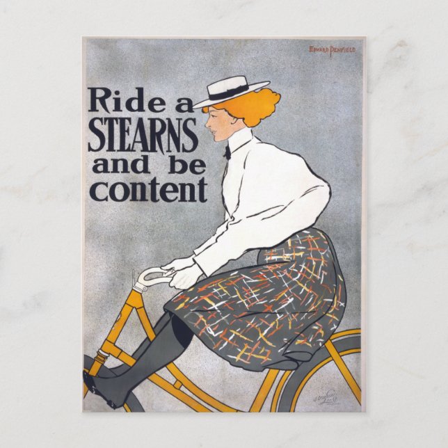 Fahren Sie mit einem STEARNS und seien Sie zufried Postkarte (Vorderseite)