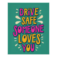 Fahren Sie sicher jemand Lieben Sie