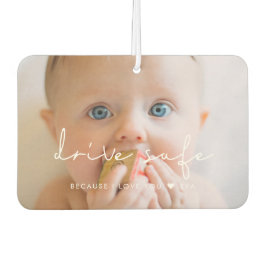 Fahren Sie sicher, weil ich Sie Liebe Familienbild Autolufterfrischer