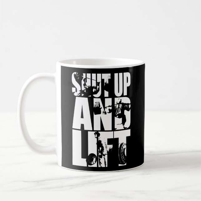 Fahren und heben - GYM Workout Motivierend Kaffeetasse (Links)