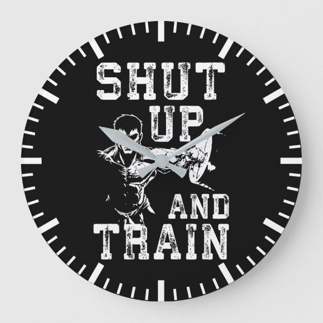 Fahren und trainieren - Gymnastiktrainings der Ani Große Wanduhr (Vorderseite)