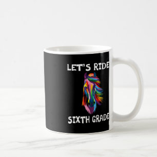 Fahren wir 6. Klasse zurück zur Schule Pferd Gi Kaffeetasse