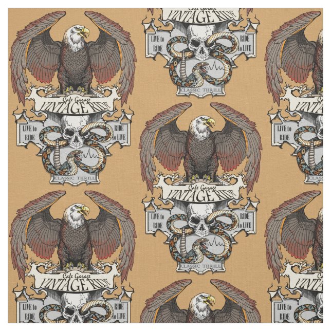 Fahren zum Live-Biker-Design Stoff (Muster)