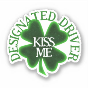 Fahrer des Tages St. Patrick Aufkleber