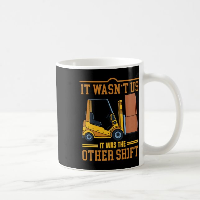 Fahrer Gabelstapler-Tag Fathlon Funny Gabelstapler Kaffeetasse (Rechts)