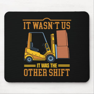 Fahrer Gabelstapler-Tag Fathlon Funny Gabelstapler Mousepad