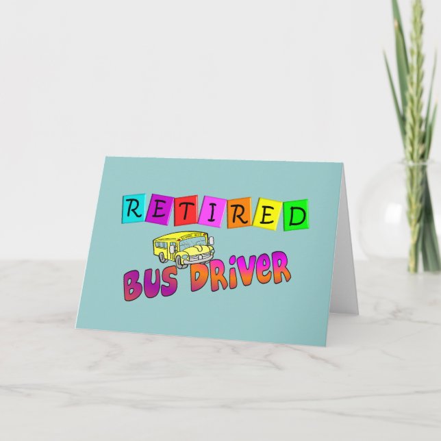 Fahrergeschenke für den gefahrenen Bus Karte (Vorderseite)