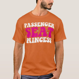 Fahrgast-Sitz-Prinzessin Mädchen Auto Groovy Retro T-Shirt