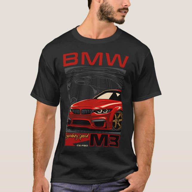 Fahrgeschwindigkeit M3 F80 T-Shirt (Vorderseite)