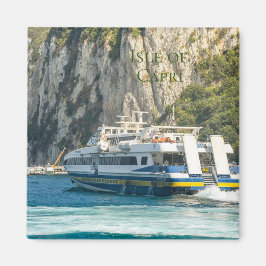 Fährhafen auf der Insel Capri Magnet