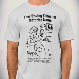 Fahrlehrer Cartoon T-Shirt