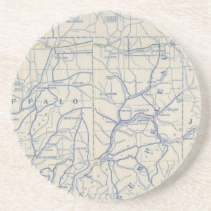 Fahrplan für Wisconsin 6 Getränkeuntersetzer