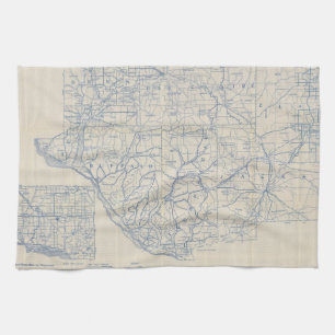 Fahrplan für Wisconsin 6 Handtuch