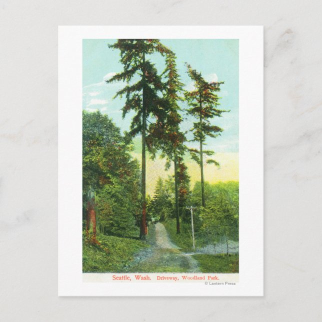 Fahrplan zum Woodland Park Postkarte (Vorderseite)