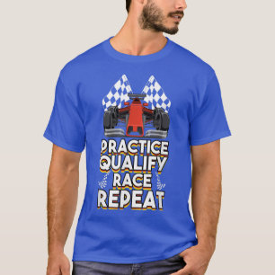 Fahrpraxis mit offenen Rädern für Rennwagen T-Shirt