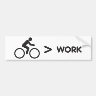 Fahrrad-> Arbeits-Aufkleber Autoaufkleber