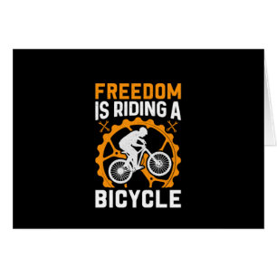 Fahrrad Art Freedom fährt Fahrrad