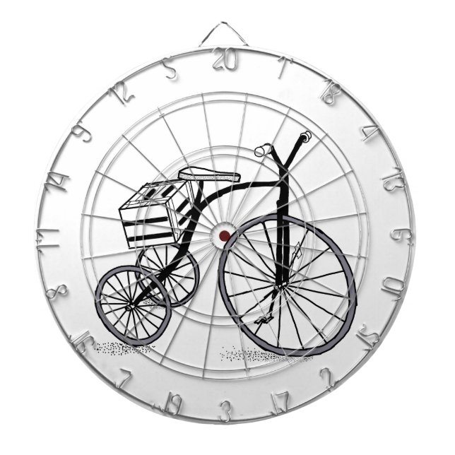 Fahrrad auf 3 Rädern Dartscheibe (vorne)