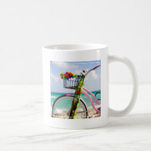 Fahrrad auf dem Strand   Miami, Florida Kaffeetasse