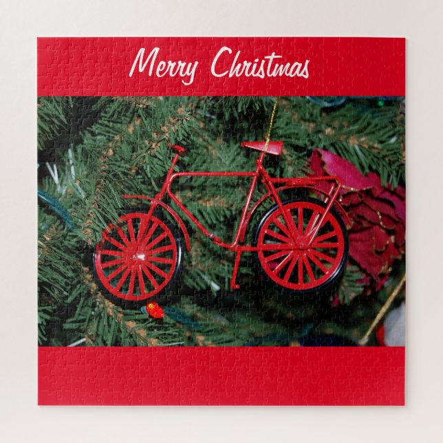 Fahrrad auf einem Weihnachtsbaum (Vertikal)