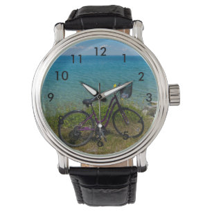 Fahrrad auf Mackinac Armbanduhr