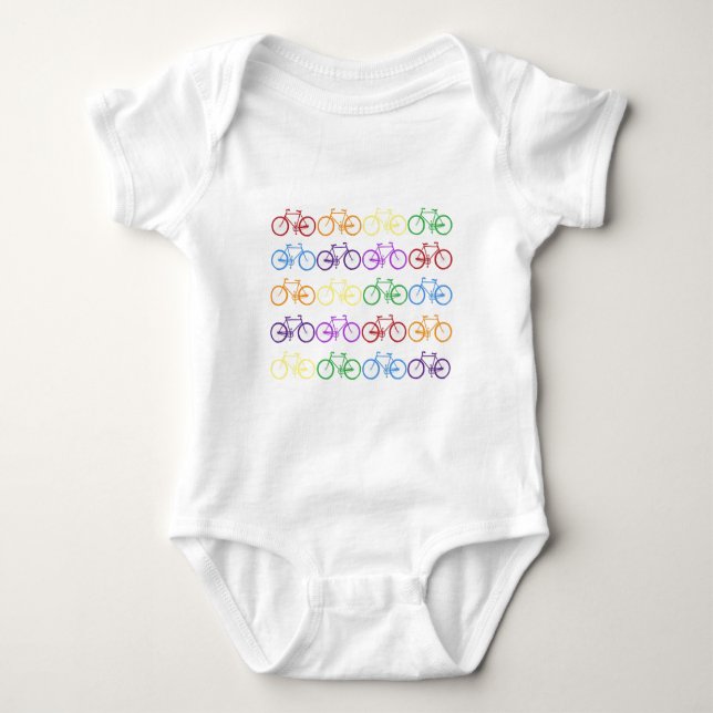 Fahrrad Baby Strampler (Vorderseite)