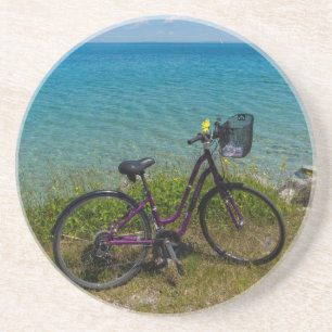 Fahrrad bei Mackinac Getränkeuntersetzer