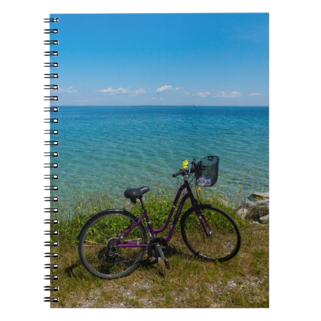 Fahrrad bei Mackinac Notizblock (Vorderseite)