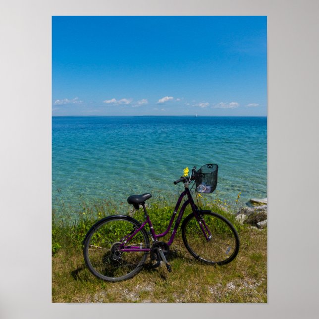 Fahrrad bei Mackinac Poster (Vorne)