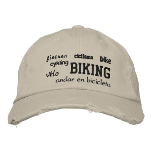 Fahrrad - bestickter Hut