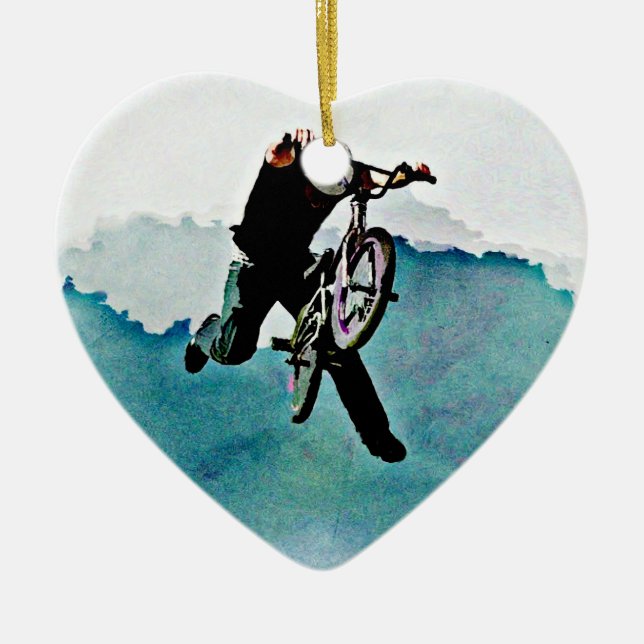 Fahrrad-Bremsung des Freistil-BMX Keramik Ornament (Vorne)