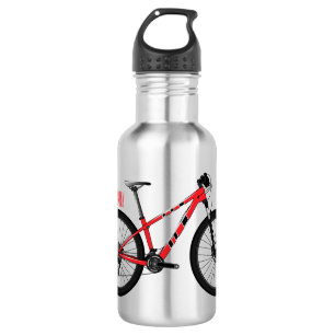 Fahrrad Cartoon-Illustration Edelstahlflasche