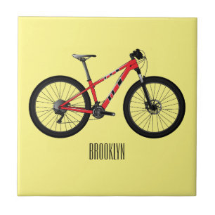 Fahrrad Cartoon-Illustration Fliese