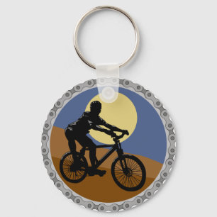 Fahrrad-Cyclist-Design Schlüsselanhänger