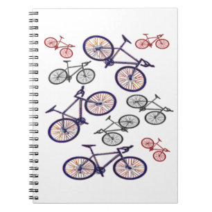 Fahrrad-Druck-Entwurf Notizblock