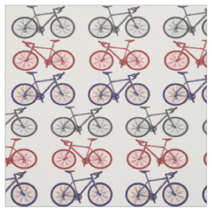 Fahrrad-Druck-Muster-Gewebe Stoff