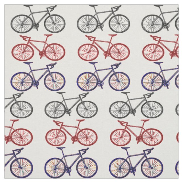 Fahrrad-Druck-Muster-Gewebe Stoff (Muster)