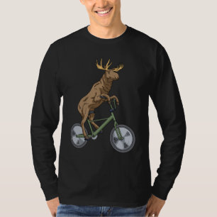 Fahrrad Elche Geschenke Männer Frauen Elch T-Shirt