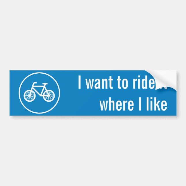 Fahrrad fahren autoaufkleber (Vorne)