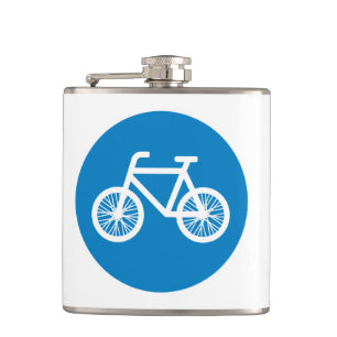 Fahrrad fahren flachmann