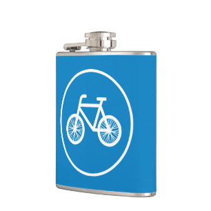 Fahrrad fahren flachmann