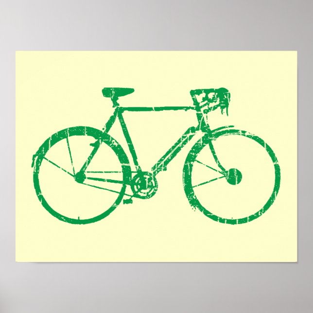 Fahrrad fahren gehen poster (Vorne)