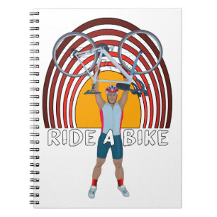 Fahrrad fahren notizblock