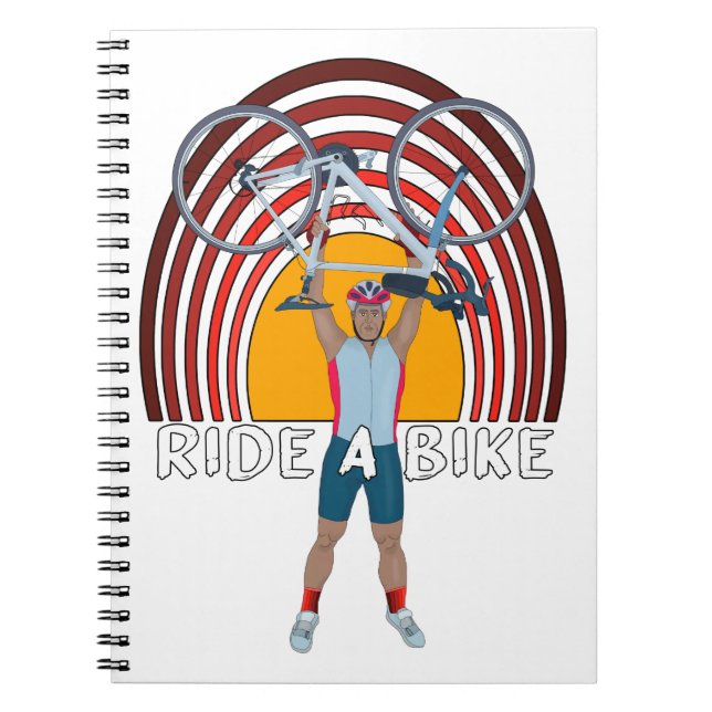 Fahrrad fahren notizblock (Vorderseite)