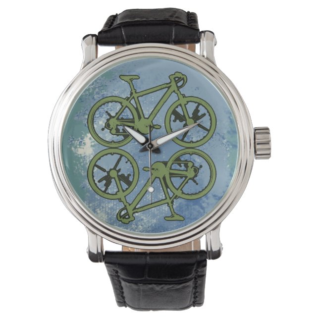 Fahrrad = Fahrrad = Fahrrad . Armbanduhr (Vorderseite)