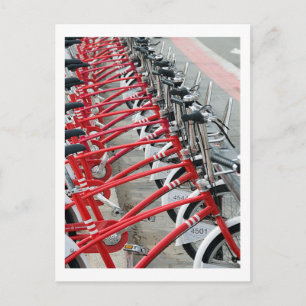 Fahrrad Fahrrad Fahrrad Fahrrad Barcelona Spanien Postkarte