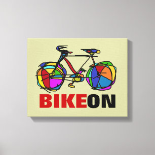 Fahrrad - Fahrrad + Fahrrad Leinwanddruck